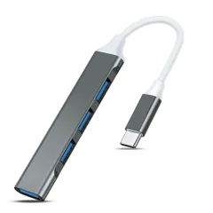 USBハブType-C4ポートUSB3.0/2.0拡張5Gbps高速転送USBHUBスリム設計小型軽量コンパクト直差しiPad/MacBook/Mac/Galaxy/Dell/Oculus/Lenovoa等に適用増設