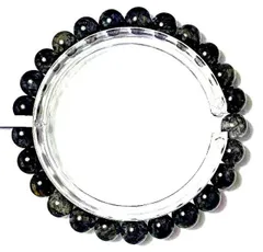 ★定価375万円★上質EU製★ROBEAN★繁栄を呼ぶ★35A天然水晶★ブラックルチルブレスレッ超巨大7mm★A677