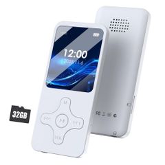 QoseaMP3 플레이어 Bluetooth5.0MP3 플레이어 32GB128GB까지 확장 가능 SD 카드 대응 음악 플레이어 HIFI 내장 스피커 1.8 인치 화면 다기능 플레이어 OTG 기능 소형 초경량 플레이어