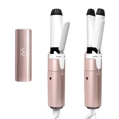 VAV Mini 2-Way Straightener & Curler, Travel Hair Iron, 25mm Dual-Use, Portable, Carry-On, Suitable for Home/Travel/Business Trips/Commuting, 100-240V
