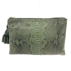 ANYA HINDMARCH アニヤハインドマーチ クラッチバッグ  パイソン    グリーン ユニセックス / 241016001861