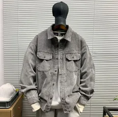 《新品・未使用》デニム 長袖シャツジャケット メンズ 春秋 新作（K）