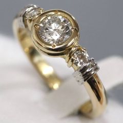 EA333 指輪 K18 Pt900 2.9g ダイヤ 0.2ct 9号 - メルカリ