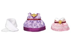 【中古】おもちゃ タウンシリーズ 街のドレスアップセット(パープル＆ピンク) 「シルバニアファミリー」