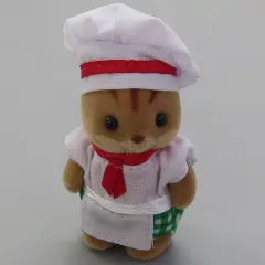 【中古】おもちゃ 赤ちゃんシェフ(くるみリスの赤ちゃん) 「シルバニアファミリー」 シルバニア森のキッチン限定