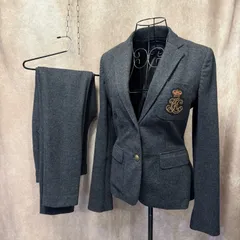 ✨POLO RALPH LAUREN ポロ ラルフローレン セットアップ ジャケット パンツ グレー 上下セット✨