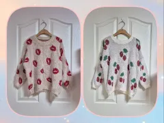 リップ アンゴラ ニット+さくらんぼ アンゴラ ニット 2点 まとめ