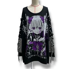 美品 セックスポットリベンジ 復讐プリントBIG T ブラック サイズ