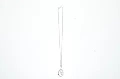 【送料無料】 メーカー不明 パール ネックレス シルバーカラー 雫モチーフ レディース アクセサリー