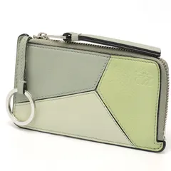 ロエベ / LOEWE　パズル コイン カードホルダー / カードケース　C510R50X04　レザー　アッシュグレー 【中古】 商品番号 S-159657
