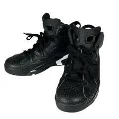 NIKE ナイキ Air Jordan 6 Retro ブランドロゴ スニーカー 合成繊維 ブラック メンズ 27【古着】【中古】【送料無料】