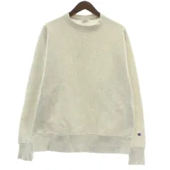 チャンピオン CHAMPION 青タグ リバースウィーブ Reverse Weave トレーナー スウェット 長袖 裏起毛 クルーネック ロゴ 刺繍 M ライトグレー /XZ ■GY01
