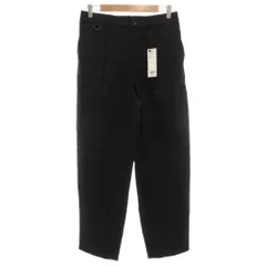 ジーユー GU タグ付き 25SS アンダーカバー UNDERCOVER コラボ ワイドテーパードパンツ イージー S タック 黒 ブラック 321-357062 /GV