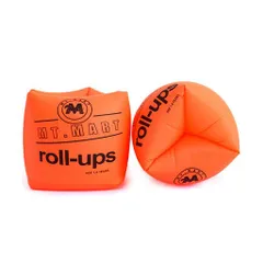 アームリング浮き輪水遊びセット腕浮き輪子供用大人用水泳補助アイテム2個セットオレンジアームフロート海水浴海川プール練習強い浮力男女兼用安全な臂圈浮袖