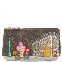 ルイヴィトン LOUIS VUITTON コインケース カードキーケース ポシェット クレ モノグラムキャンバス モノグラム ゴールド金具 茶 キーチェーン付き ヴィヴィエンヌ  M81639 CT4202【中古】