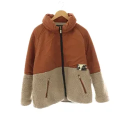 メルシーボークー mercibeaucoup ×Lee フリースジャケット ジップアップ 切替 M ブラウン ベージュ /HK ■OS