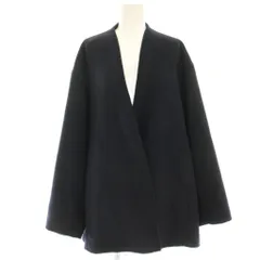 プラステ PLST ウールブレンドリバーハーフコート M 紺 ネイビー 12-2409004 /HN