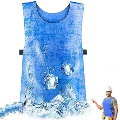 クールベスト冷却ベスト水冷服熱中症対策暑さ対策グッズ水冷式アイスベスト猛暑対策グッズ水で濡らすだけひんやり冷たい作業着作業服冷却服水だけ背中冷やすひんやりグッズ長時間保…