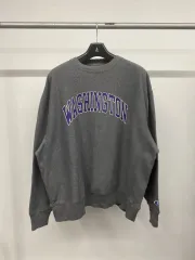 (XL 115) メンズ Champion 00s ウォーシングトン 速起毛フリース スウェットシャツ