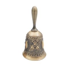 MHSKNHW Retro Style Hand-Mounted Bell, Metal Dinner Bell, Table Bell, Brass Call Bell, Festival Supplies, Restaurant Percussion Instrument with Clear Sound, Decorative Gift