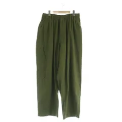 ジャーナルスタンダード ラックス JOURNAL STANDARD LUXE ワイド イージーパンツ ハイウエスト コットン カーキ /MY ■OS