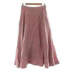 スローブ イエナ SLOBE IENA  23SS リネンフレアロングスカート 麻100％ 38 ピンク 23060912412020 /NQ