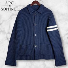 アーペーセー リブニット カーディガン アイボリー 厚手 フランス製 94 