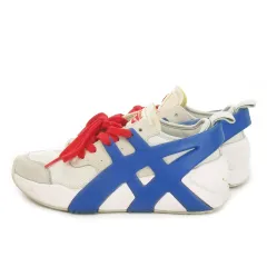 オニツカタイガー Onitsuka Tiger BIG LOGO TRAINER 2.0 スニーカー シューズ ローカット 厚底 ロゴ オニツカタイガーストライプ 23cm 白 ホワイト 1183A795 /MN4