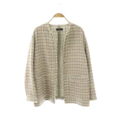 マカフィー MACPHEE トゥモローランド ラメツイードジャケット 36 マルチカラー /DO ■OS