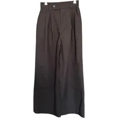 Z1708 URBAN RESEARCH DOORS アーバンリサーチドアーズ ロングパンツ ワイドパンツ レディース s ブラック 黒