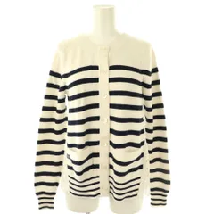 サカイラック sacai luck カットワーク切替カーディガン ニット ボーダー 1 ホワイト ネイビー /DF ■OS