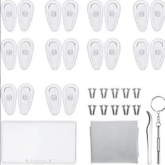 メガネ 鼻パッド 20個セット 滑り止め付き