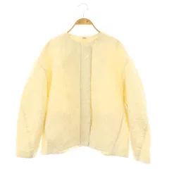 ミラオーウェン Mila Owen 24SS 膨れジャガードコクーンブルゾン ノーカラージャケット F アイボリー /AT ■OS