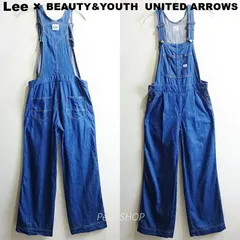 Lee × BEAUTY&YOUTH UNITED ARROWS　オーバーオール　レディース M 相当　ルーズストレート　明青　サロペット　LB9837　リー　ビューティー＆ユース ユナイテッドアローズ