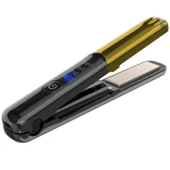 ヘアアイロンコードレスミニヘアアイロンストレートアイロン持ち運び便利USB充電式ストレートカール2way前髪両用4段階温度調節男女兼用コンパクト軽量家庭/旅行用