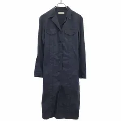 DRIES VAN NOTEN ドリスヴァンノッテン 15SS  ベルテッドストレッチコート  ネイビー 34のサムネイル