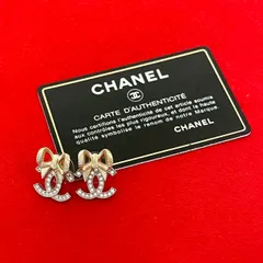 極 美品 コメあり B24K CHANEL シャネル ココマーク リボン モチーフ