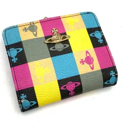 Vivienne Westwood ヴィヴィアンウエストウッド　ロゴマニア　二つ折り　財布　ウォレット　オーブ　モノグラム　レザー
