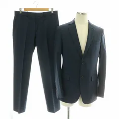 セオリー Theory セットアップ シングルスーツ スラックス 総裏地 センターベント 本切羽 36R S 30 M 紺 ネイビー /MW ■GY18