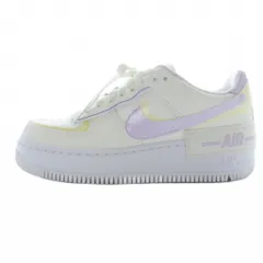 ナイキ NIKE エア フォース 1 シャドウ W AIR FORCE 1 SHADOW スニーカー 23cm 白 紫 黄色