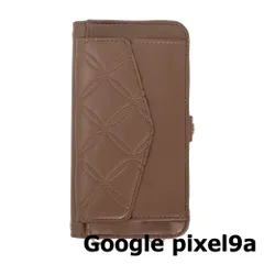 【新品未使用】 Google pixel9a ピクセル9a ストラップ付き 手帳型スマホ ケース ショルダー (カバー色ブラウン) カード収納 鏡付き ミラー 可愛い カバー おしゃれ 韓国 myones-case025-pixel9a-br