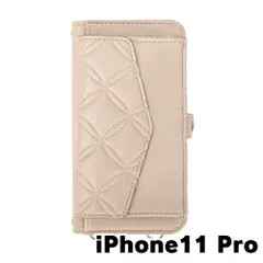 【新品未使用】 iPhone11 Pro アイフォン11プロ ストラップ付き 手帳型スマホ ケース ショルダー (カバー色アイボリー) カード収納 鏡付き ミラー 可愛い カバー おしゃれ 韓国 myones-case025-iphone11pro-iv