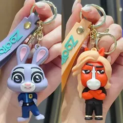 Disney ズートピア ジュディ・ホップス＆ウィンドダンサー市長 キーホルダー ストラップ
