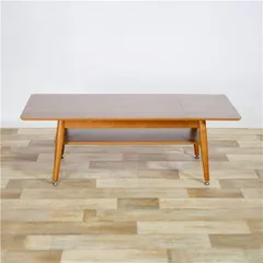  エクステンションテーブル ローテーブル Lサイズ 幅約90〜120×奥行53×高さ40cm 伸長式 棚付き 組立品 リビング ダイニング