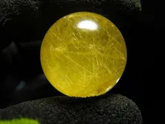 超金運上昇★天然水晶★金ルチルクォーツ ★台付き★丸玉21mm★ta779