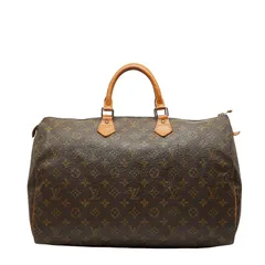 ルイ ヴィトン モノグラム スピーディ40 ハンドバッグ ボストンバッグ トラベルバッグ M41522 ブラウン PVC レザー レディース LOUIS VUITTON【1-0250287】