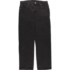 古着 90年代 リーバイス Levi's 505 REGULAR FIT STRAIGHT LEG ブラックデニム テーパードデニムパンツ USA製 メンズw34相当/evb032971