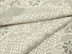 平和屋着物●本場大島紬　白大島　一元7マルキ　雲重ね吉祥花唐草文　正絹　逸品　AABF2959cs