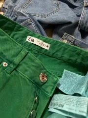 ザラ デニム グリーン COLOR