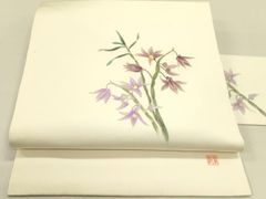 k31⭐️萌色花名古屋帯⭐️豪華絢爛綺麗華麗美品長さ365cm 正絹(未使用